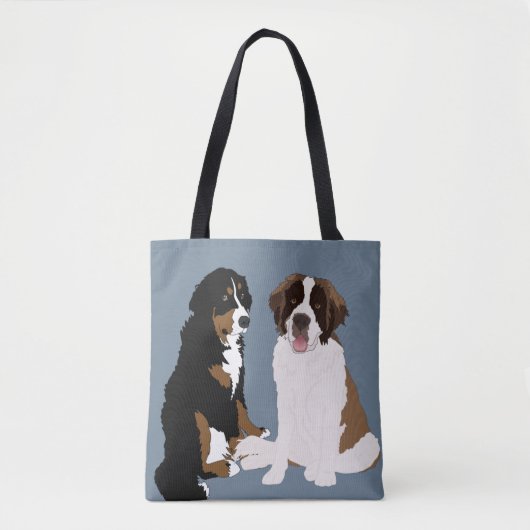 Saint Bernard und Berner Berghund Tasche (Vorderseite)