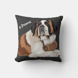 Saint Bernard und Keg: Vorbereiten Kissen