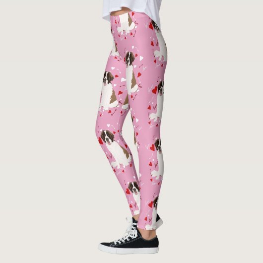 Saint Bernard Valentinstag Leggings (Links)