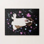 Saint Bernard Valentinstag Puzzle (Horizontal)