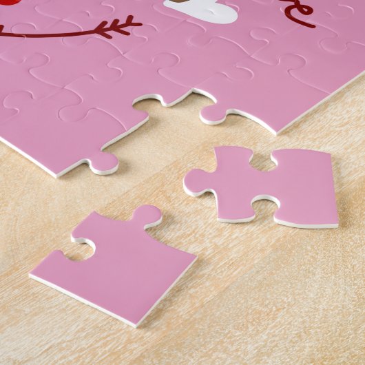 Saint Bernard Valentinstag Puzzle (Seite)