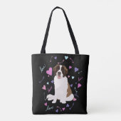 Saint Bernard Valentinstag Tasche (Rückseite)