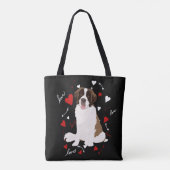 Saint Bernard Valentinstag Tasche (Rückseite)