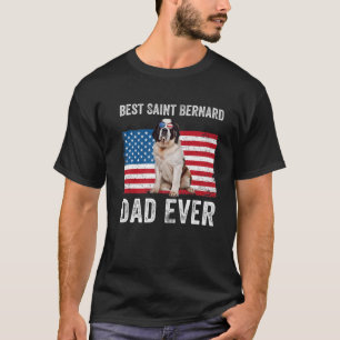 Saint Bernard Vater American Flag St Bernard Vater T-Shirt