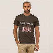 Saint Bernard Vater Geschenke T-Shirt (Vorne ganz)