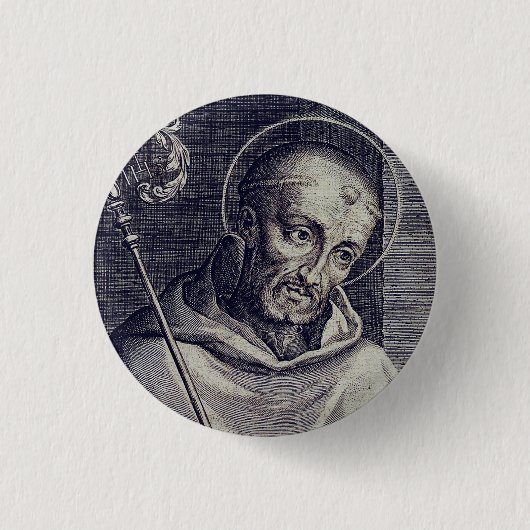 Saint Bernard von Clairvaux Button (Vorderseite)