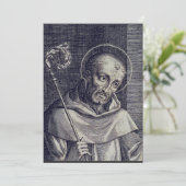Saint Bernard von Clairvaux Feiertagskarte (Stehend Vorderseite)