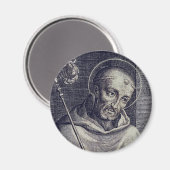 Saint Bernard von Clairvaux Magnet (Vorderseite/Rückseite)