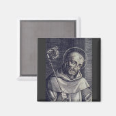 Saint Bernard von Clairvaux Magnet (Vorderseite/Rückseite)