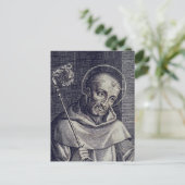 Saint Bernard von Clairvaux Postkarte (Stehend Vorderseite)