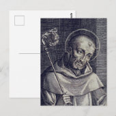 Saint Bernard von Clairvaux Postkarte (Vorne/Hinten)
