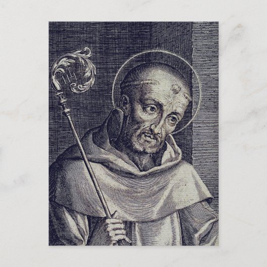 Saint Bernard von Clairvaux Postkarte (Vorderseite)