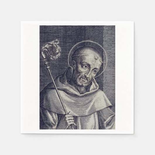 Saint Bernard von Clairvaux Serviette (Vorderseite)