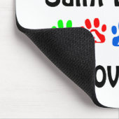 Saint Bernard Walks Design Mousepad (Ecke)