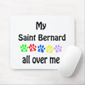Saint Bernard Walks Design Mousepad (Mit Mouse)