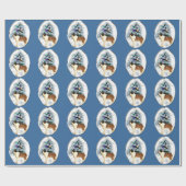 Saint Bernard Weihnachten Geschenkpapier (Flach)