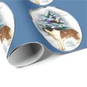 Saint Bernard Weihnachten Geschenkpapier (Rolleneckpunkt)