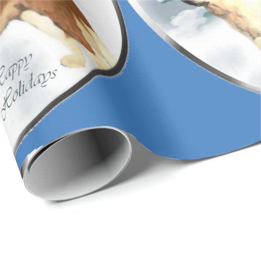 Saint Bernard Weihnachten Geschenkpapier (Rolleneckpunkt)