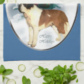 Saint Bernard Weihnachten Handtuch (Gefaltet)