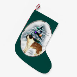 Saint Bernard Weihnachten Kleiner Weihnachtsstrumpf