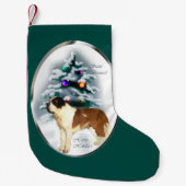Saint Bernard Weihnachten Kleiner Weihnachtsstrumpf (Vorderseite)