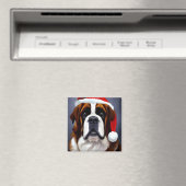 Saint Bernard Weihnachten Magnet (In Situ (Geschirrspüler))