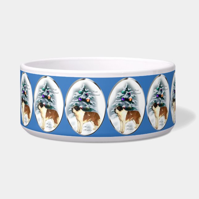 Saint Bernard Weihnachten Napf (Vorderseite)
