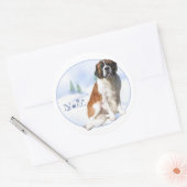 Saint Bernard Weihnachten Sticker (Umschlag)