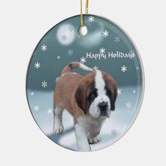 Saint Bernard Weihnachtsbaum Ornamente (Links)