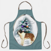 Saint Bernard Weihnachtsgeschenke Schürze (Vorderseite)