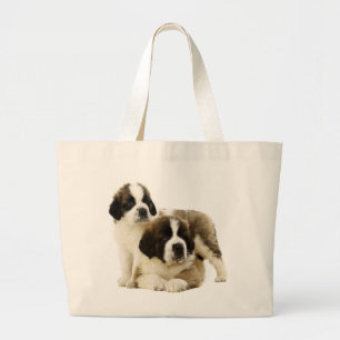 Saint Bernard Welpe Hund - Liebe St. Bernard Jumbo Stoffbeutel