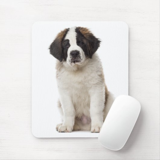 Saint Bernard Welpe Hund Liebe St. Bernard Mousepad (Mit Mouse)