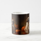 Saint Bernard Welppy Herbst Kürbis Kaffeetasse (Mittel)