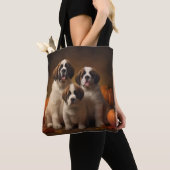 Saint Bernard Welppy Herbst Kürbis Tasche (Von Nahem)