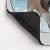 Saint Bernard Welppy Weihnachtsgeschenke Mousepad (Ecke)