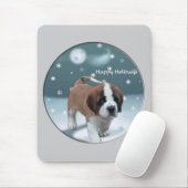 Saint Bernard Welppy Weihnachtsgeschenke Mousepad (Mit Mouse)