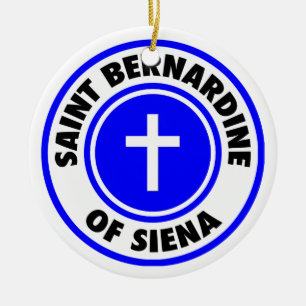 Saint Bernardine von Siena Keramikornament