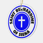 Saint Bernardine von Siena Keramikornament (Links)