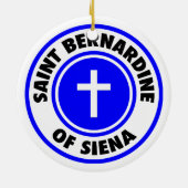 Saint Bernardine von Siena Keramikornament (Hinten)