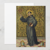 Saint Bernardino von Siena Einladung (Vorne/Hinten)