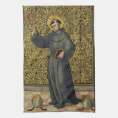 Saint Bernardino von Siena Geschirrtuch (Vertikal)