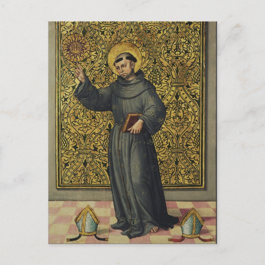 Saint Bernardino von Siena Postkarte (Vorderseite)