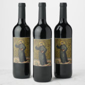 Saint Bernardino von Siena Weinetikett (Flaschen)