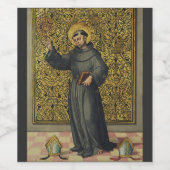 Saint Bernardino von Siena Weinetikett (Einzelnes Label)