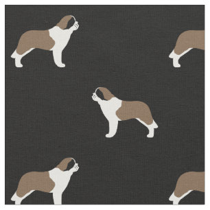 Saint Bernards Hundezucht gemustert Stoff