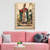 Saint Blaise. Farbige Lithographie / Leinwanddruck (Insitu (Wohnzimmer))