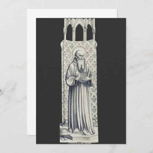 Saint Bonaventure Seraphic Doctor Einladung (Vorne/Hinten)