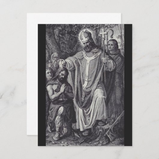 Saint Boniface Englischer Benediktinermönch (Vorne/Hinten)