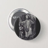 Saint Boniface Englischer Benediktinermönch Button (Vorne & Hinten)