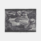 Saint Boniface Englischer Benediktinermönch Fleecedecke (Vorderseite (Horizontal))